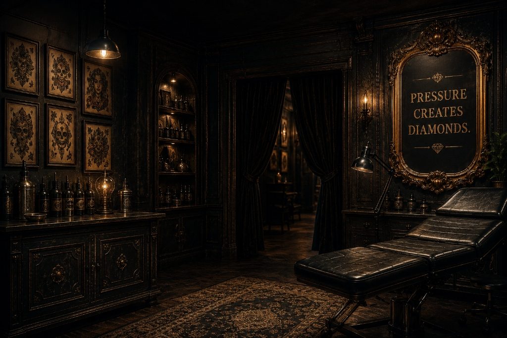 Luxury Tattoo Studio Background